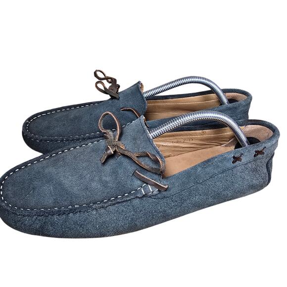 Massimo Dutti Shoes Mens Gray Driving Loafers Tie Slip On men's EU 44 US 10.5-11 - Picture 5 of 11